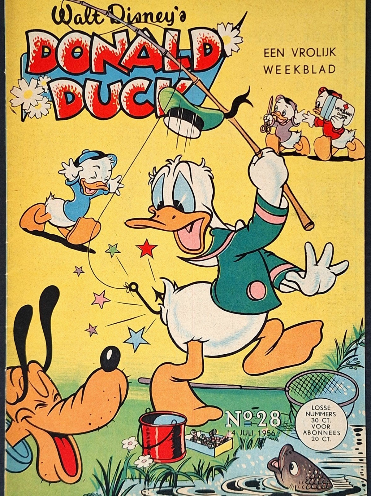 Donald Duck 1956 nr. 28, Boeken, Eén stripboek, Ophalen of Verzenden, Zo goed als nieuw