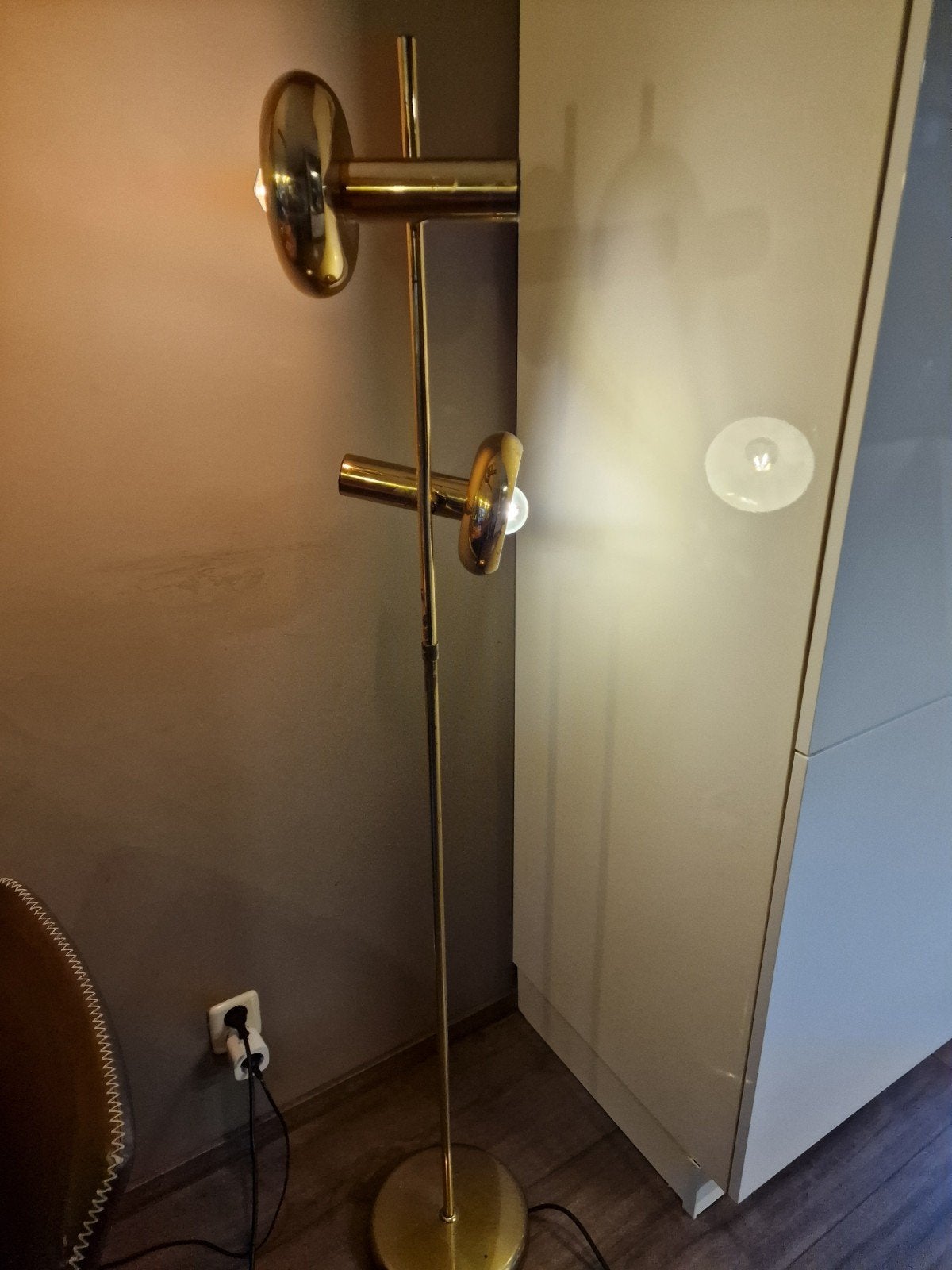Vintage vloerlamp jaren 60 Koch en Lowy, Huis en Inrichting, Ophalen, Metaal, E27 (groot), 150 tot 200 cm