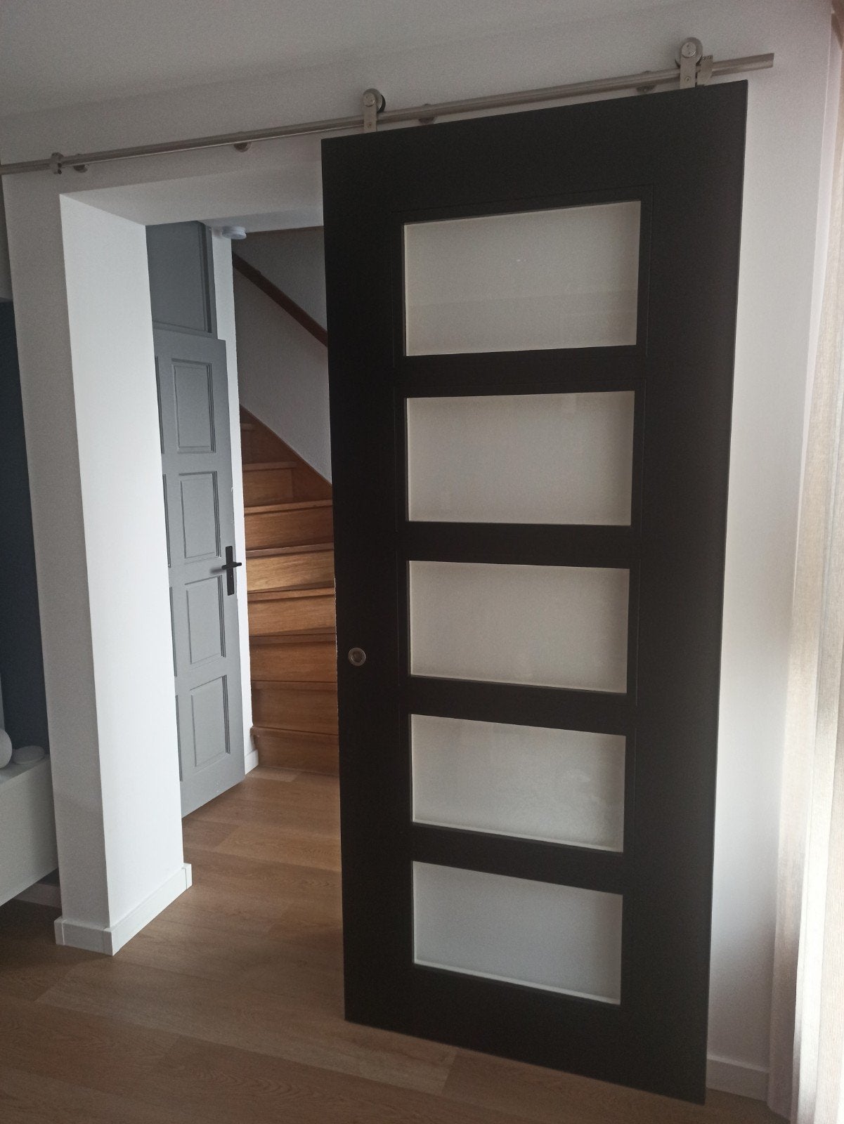 Svedex opdekdeur 230x96, met schuifdeur systeem, Doe-het-zelf en Verbouw, Ophalen, Gebruikt, 80 tot 100 cm, 215 cm of meer