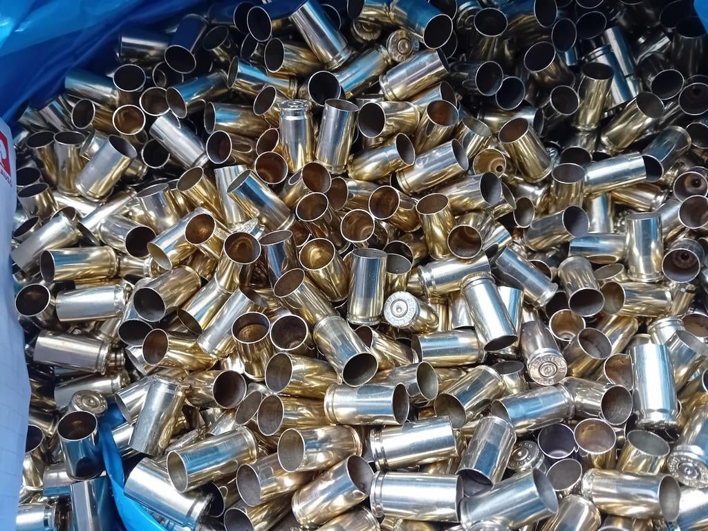 Lege  9x19 mm  hulzen div. Fabrikanten, Ophalen of Verzenden, Overige soorten, Duitsland, Hulzen of Bodemvondsten