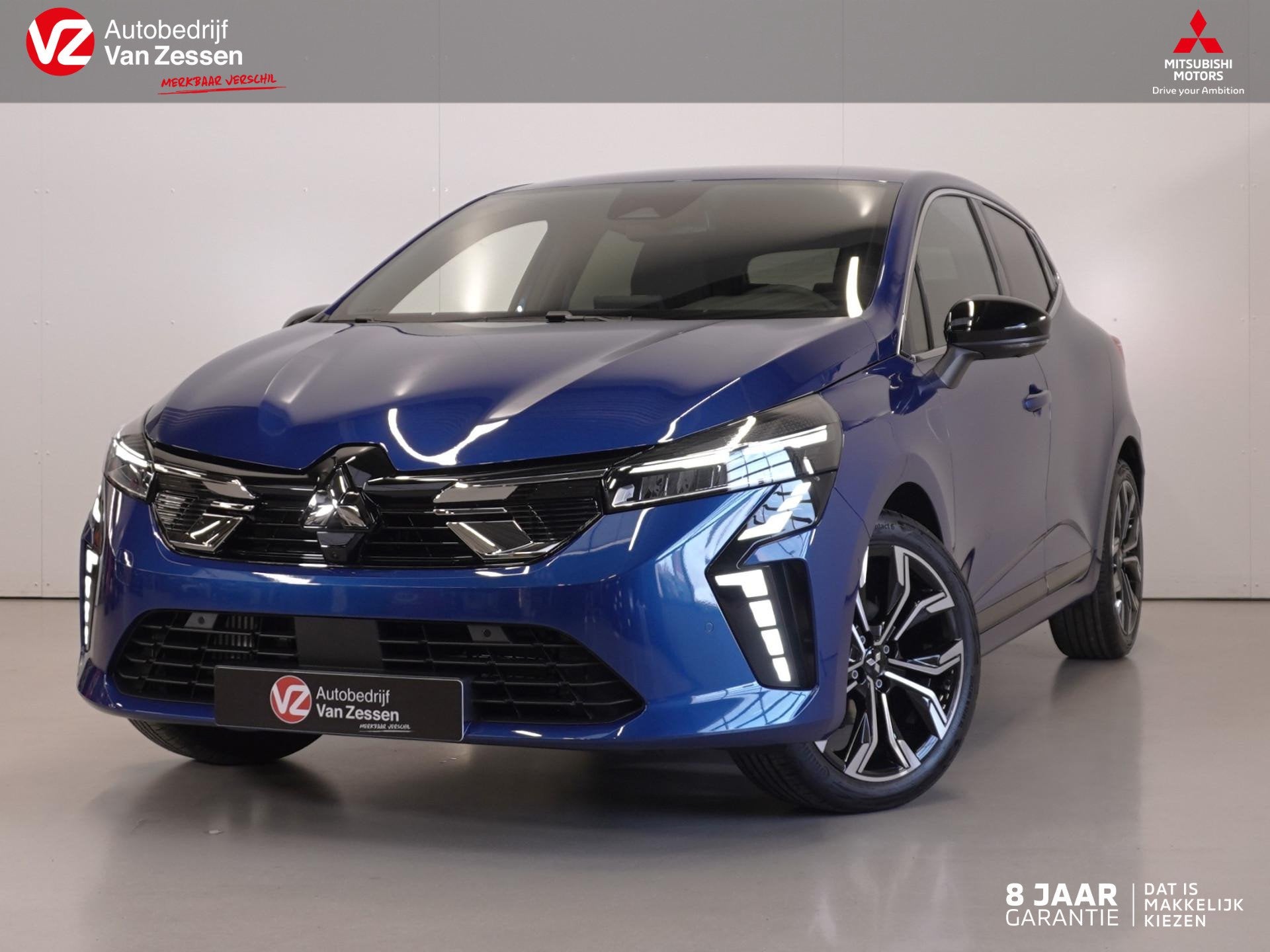 Mitsubishi Colt 1.0T MT Instyle | Navigatie | Adaptieve crui, Auto's, 12 maanden, Blauw, Leder en Stof, Origineel Nederlands