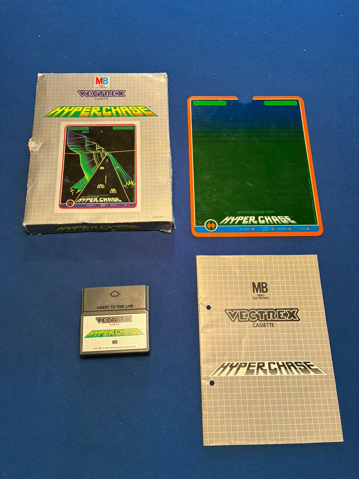 Vectrex spel Hyperchase, Avontuur en Actie, Gebruikt, 1 speler, Eén computer