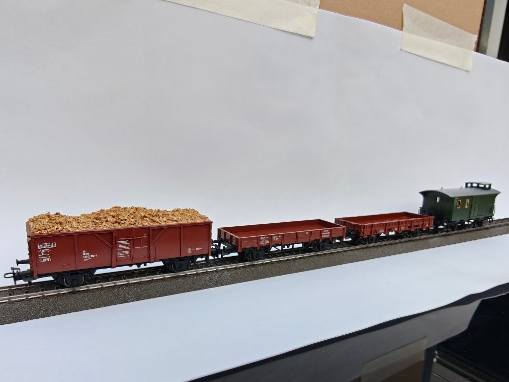 Märklin H0 DB goederenwagens – 4 stuks, Wisselstroom, Gebruikt, Wagon, Ophalen of Verzenden