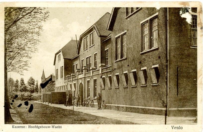 Venlo Blerick Hoofdgebouw Wacht, Verzamelen, Ansichtkaarten | Nederland, Ophalen of Verzenden, 1920 tot 1940, Gelopen, Limburg