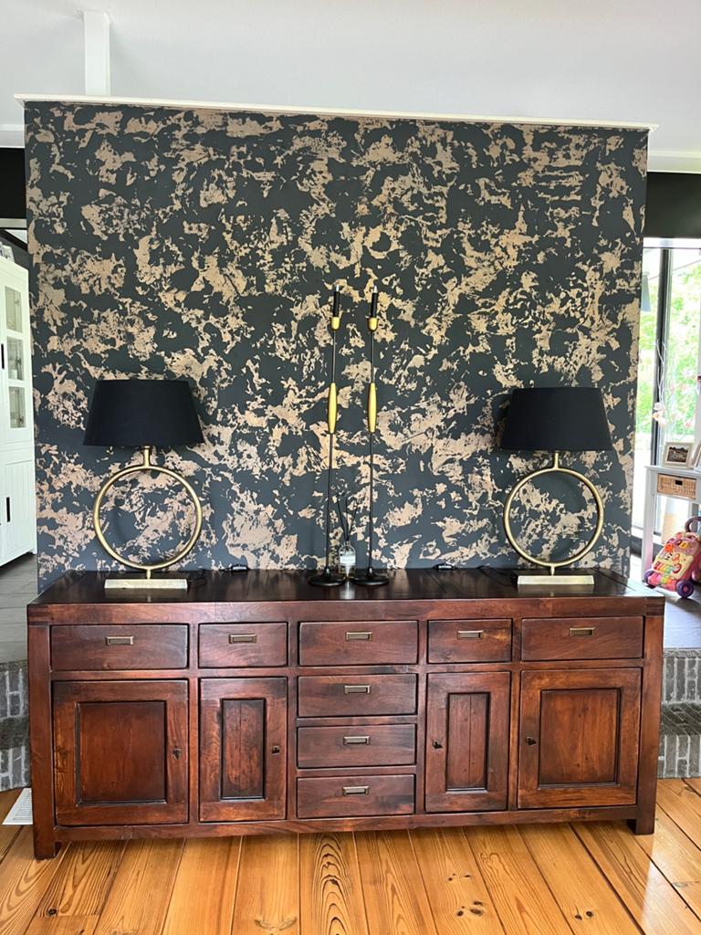 Dressoir koloniaal 210 cm, Huis en Inrichting, Kasten | Dressoirs, Ophalen, Zo goed als nieuw, 25 tot 50 cm, 200 cm of meer