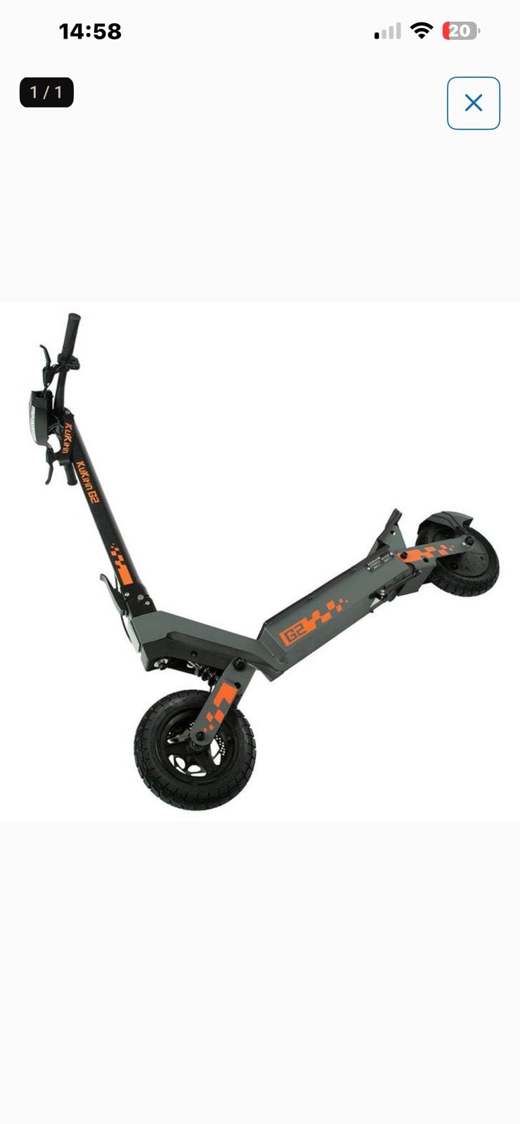 Opzoek naar kukirin g2 (300-400€), Ophalen of Verzenden, Zo goed als nieuw, Elektrische step (E-scooter)