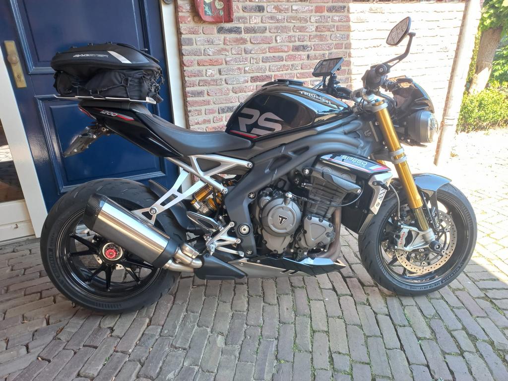 Bagster Spider motortas met zitje voor Speed Triple 1200 RS, Ophalen, Zo goed als nieuw