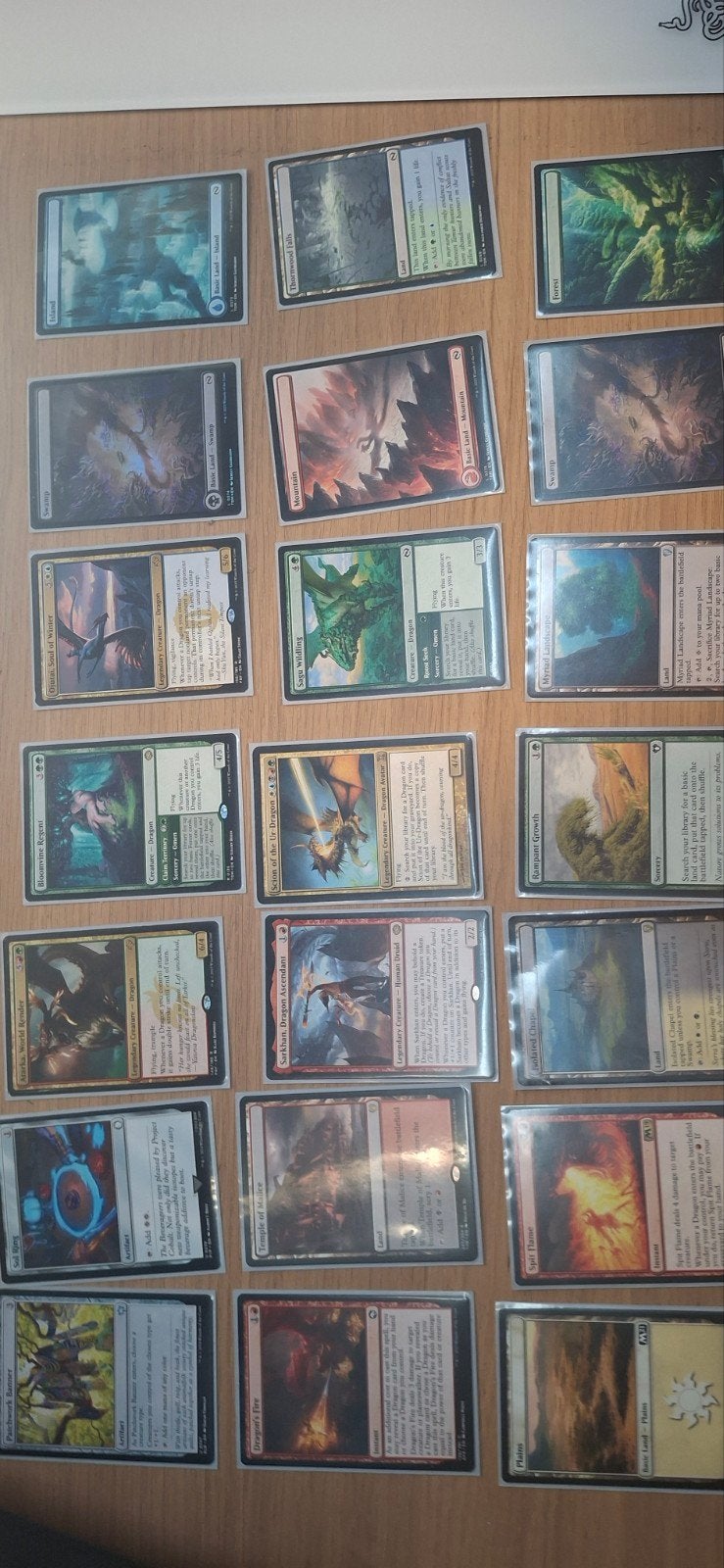 Ur dragon Commander deck Magic the gathering, Ophalen of Verzenden, Zo goed als nieuw, Speeldeck