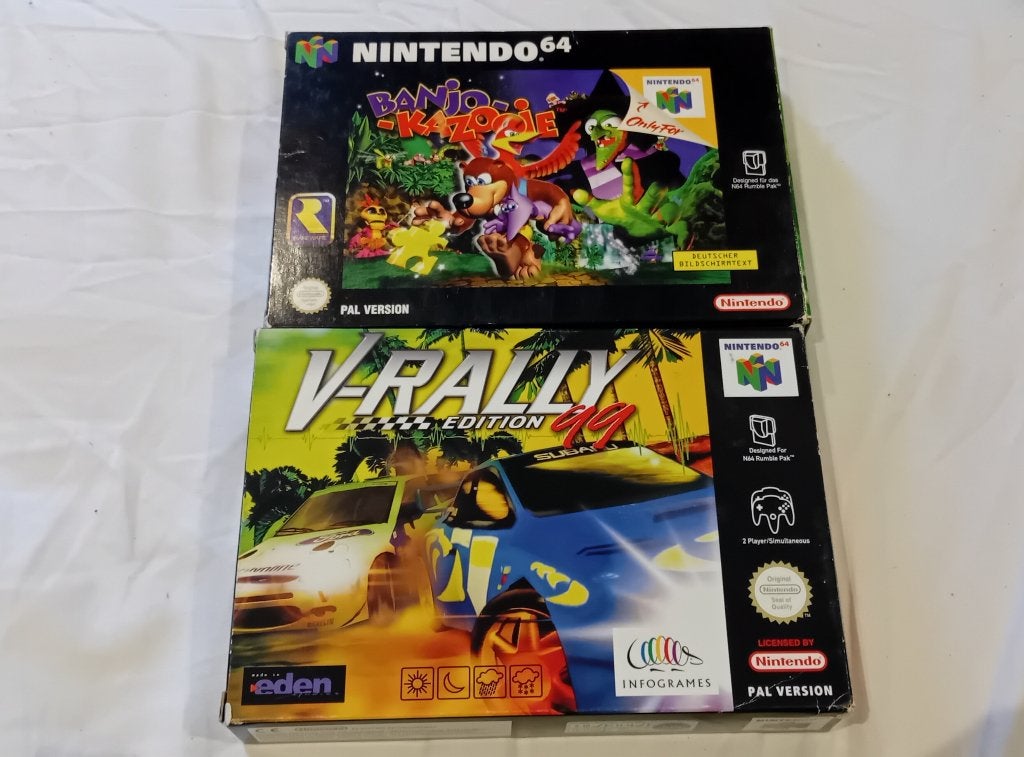 Nintendo 64 ( Banjo & V-Rally, Spelcomputers en Games, Games | Nintendo 64, Avontuur en Actie, Gebruikt, 1 speler, Ophalen of Verzenden