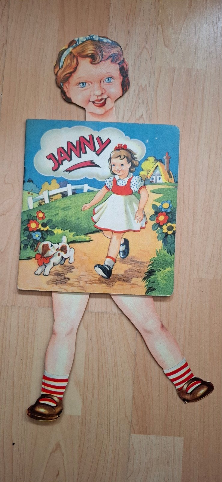 Janny aankleedboekje - Vintage kinderboekje, Ophalen of Verzenden, Gelezen, Onbekend, Fictie algemeen