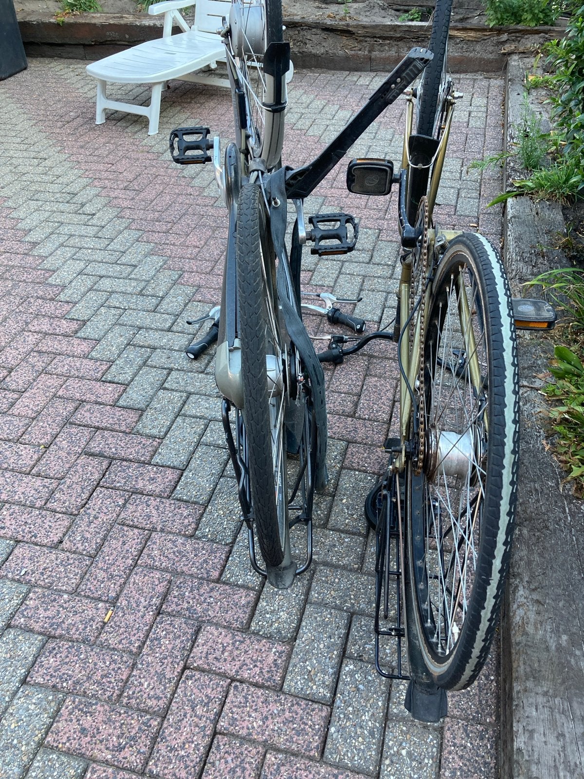 Twee fietsen - opknappers of voor onderdelen, Velgrem, Versnellingen, Ophalen, Overige merken