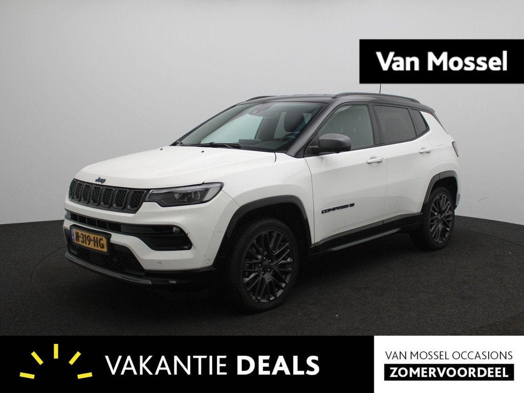 Jeep Compass 4xe 240 Plug-in Hybrid Electric 80th Anniversar, Auto's, Jeep, Automaat, 12 maanden, 4 cilinders, Leder en Stof