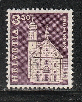 Zwitserland 1968 - Benedictine Abbey Engelberg, Ophalen, Gestempeld