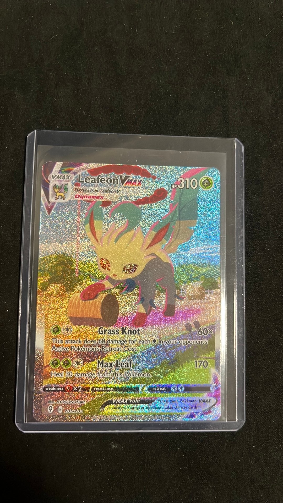Leafeon vmax 205, Ophalen of Verzenden, Zo goed als nieuw
