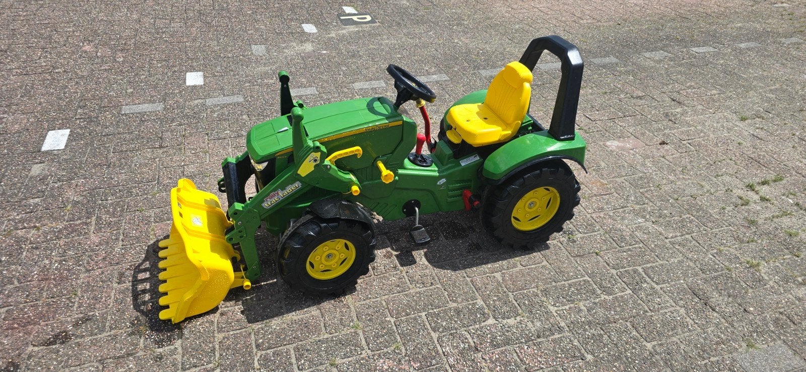 Rolly Toys Trap Tractor Premium met voorlader, Ophalen, Gebruikt, Trapvoertuig