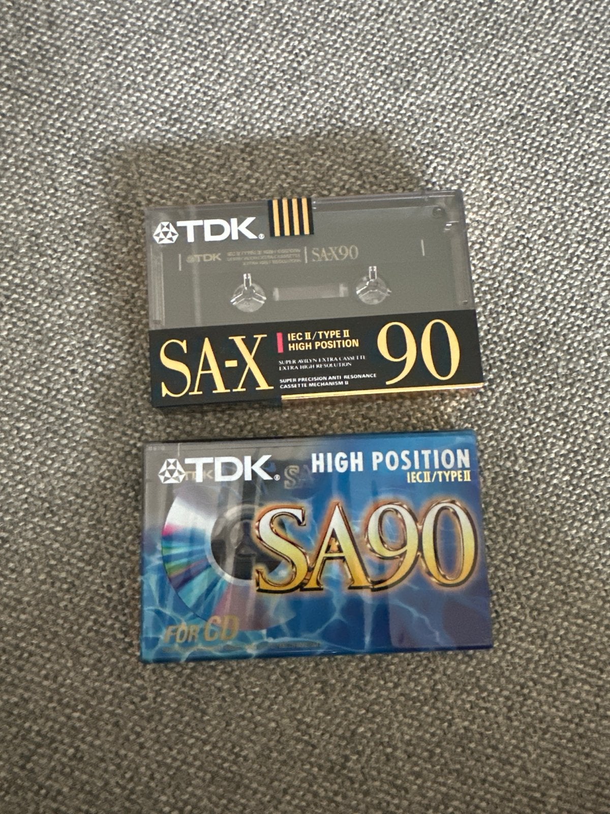 TDK SA-X90 en SA90 High Position Cassettebandjes, Cd's en Dvd's, Cassettebandjes, 2 t/m 25 bandjes, Ophalen of Verzenden, Jazz en Blues