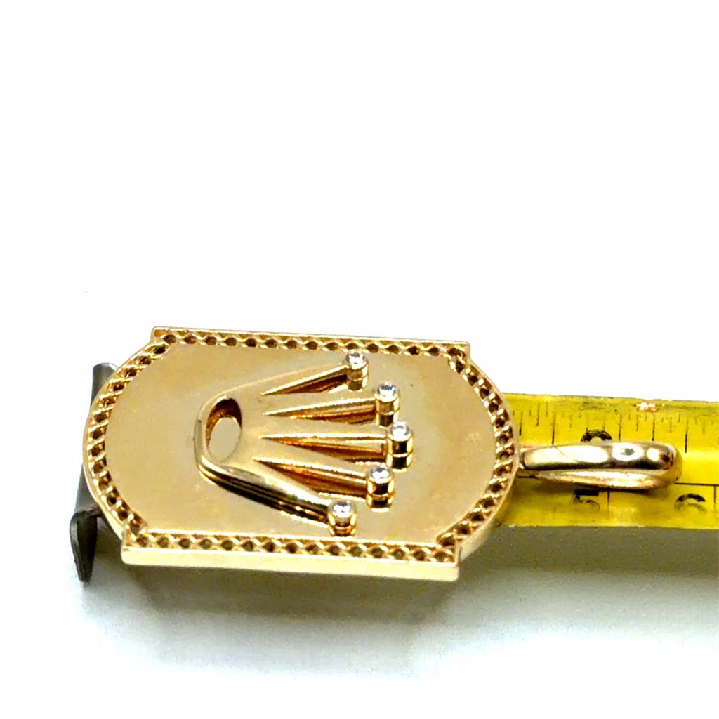 Gouden Rolex Kroon Hanger met Diamanten, Overige voorstellingen, Www.bredajuwelier.nl, Nieuw, Ophalen of Verzenden