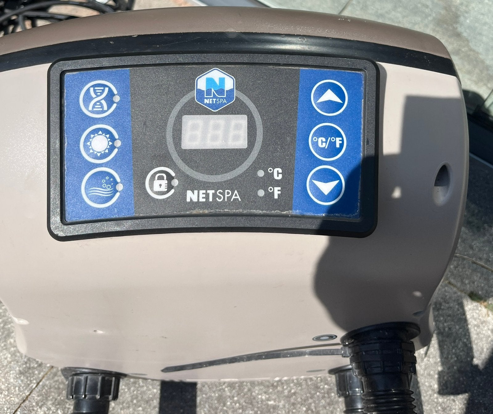 Zgan NETSPA/POOLSTAR pomp&filterunit incl. spa met een lek, Tuin en Terras, Ophalen, Gebruikt, Filter, Opblaasbaar