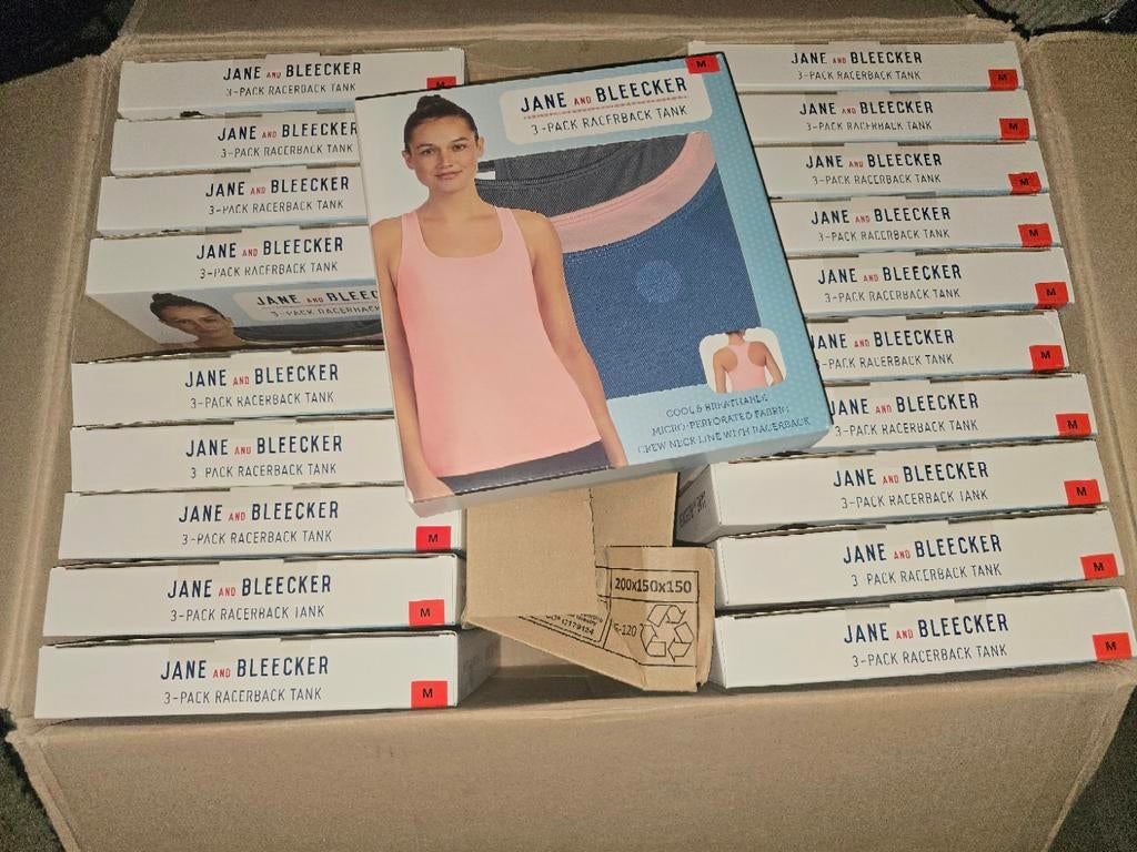 20 sets Jane and Bleecker Racerback Tanktops, Ophalen of Verzenden, Nieuw, Maat 38/40 (M), Blauw