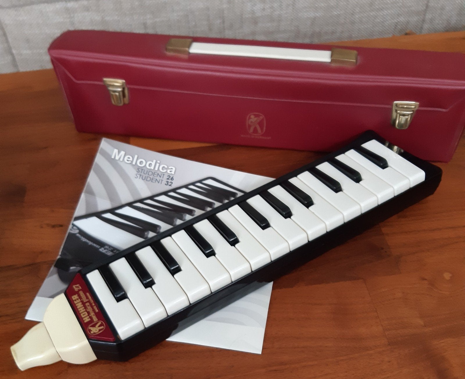 Hohner Melodica Piano 27 met boekje en koffer, Ophalen, Gebruikt