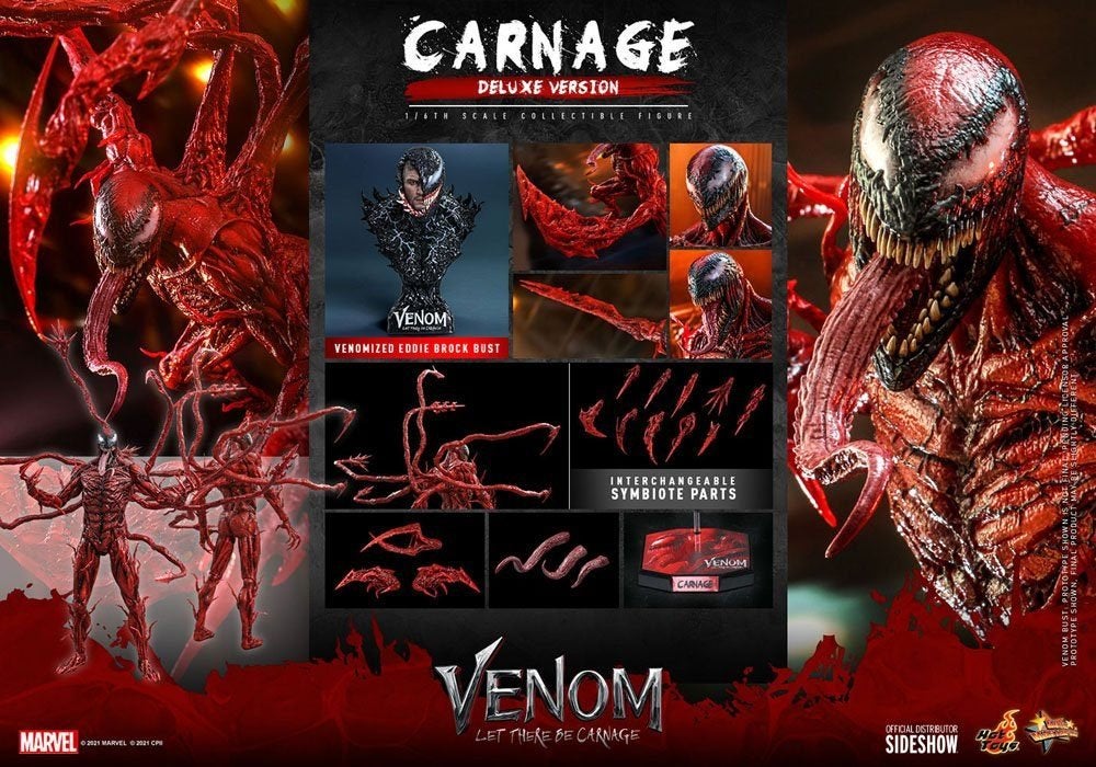 Hot Toys Carnage Deluxe Version MMS620, West Campus 1 76863 Herxheim (DE), Actiefiguur of Pop, Heo GmbH, Nieuw