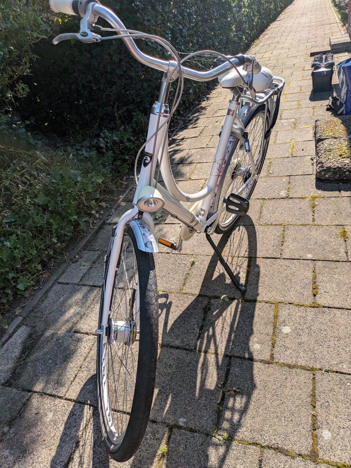 Batavus Damesfiets - Frame 56 cm - Wit, Velgrem, Batavus, Gebruikt, (Extra) lage instap