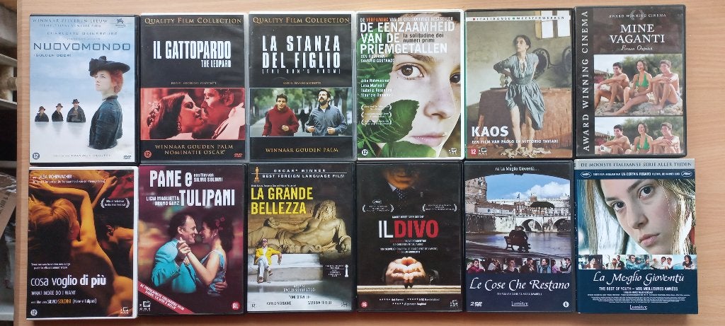 Italiaanse arthouse 12x dvd 1 koop, Cd's en Dvd's, Dvd's | Filmhuis, Zo goed als nieuw, Italië, Vanaf 16 jaar, Verzenden