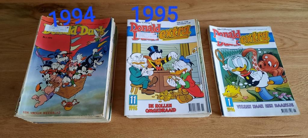 Donald Ducks verschillende jaren tussen 1989- 2021, Meerdere comics, Ophalen, Gelezen, Europa