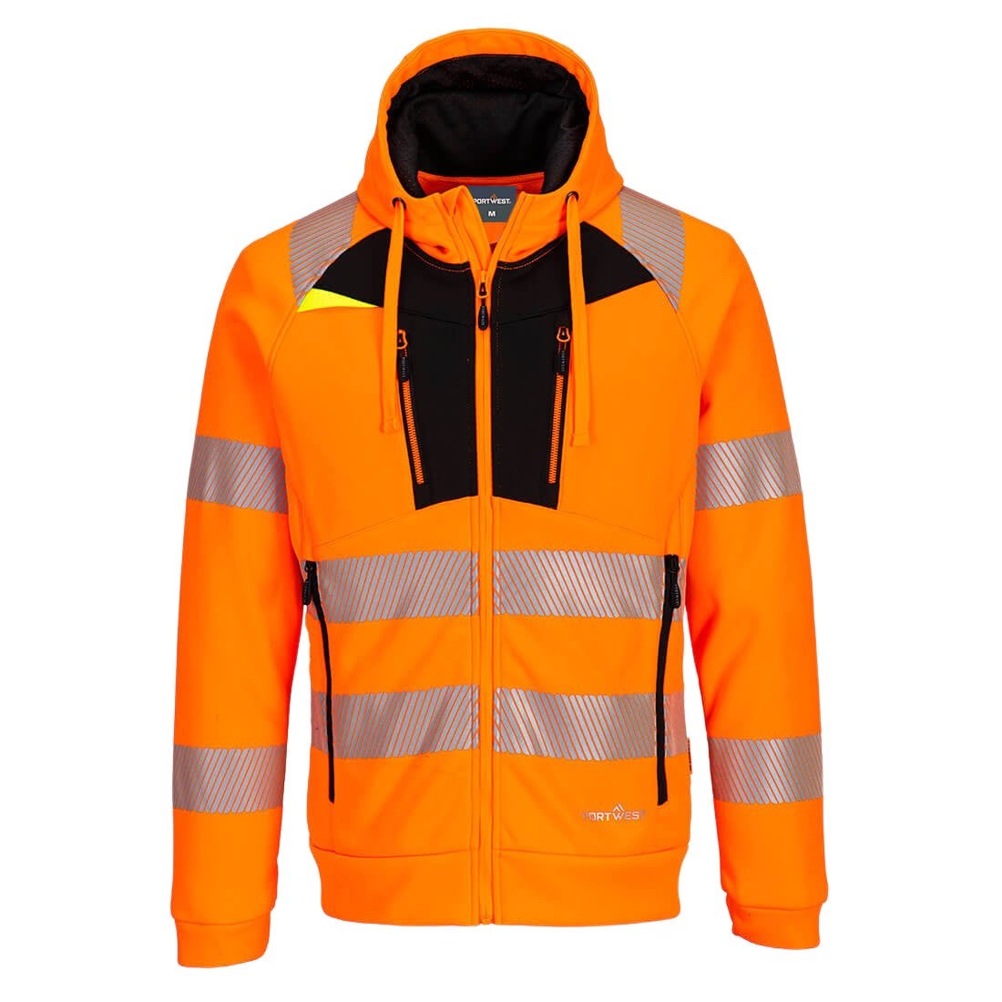 Portwest hi vis hoodie met rits DX484 werkkleding, B, Heren, Ophalen of Verzenden, C