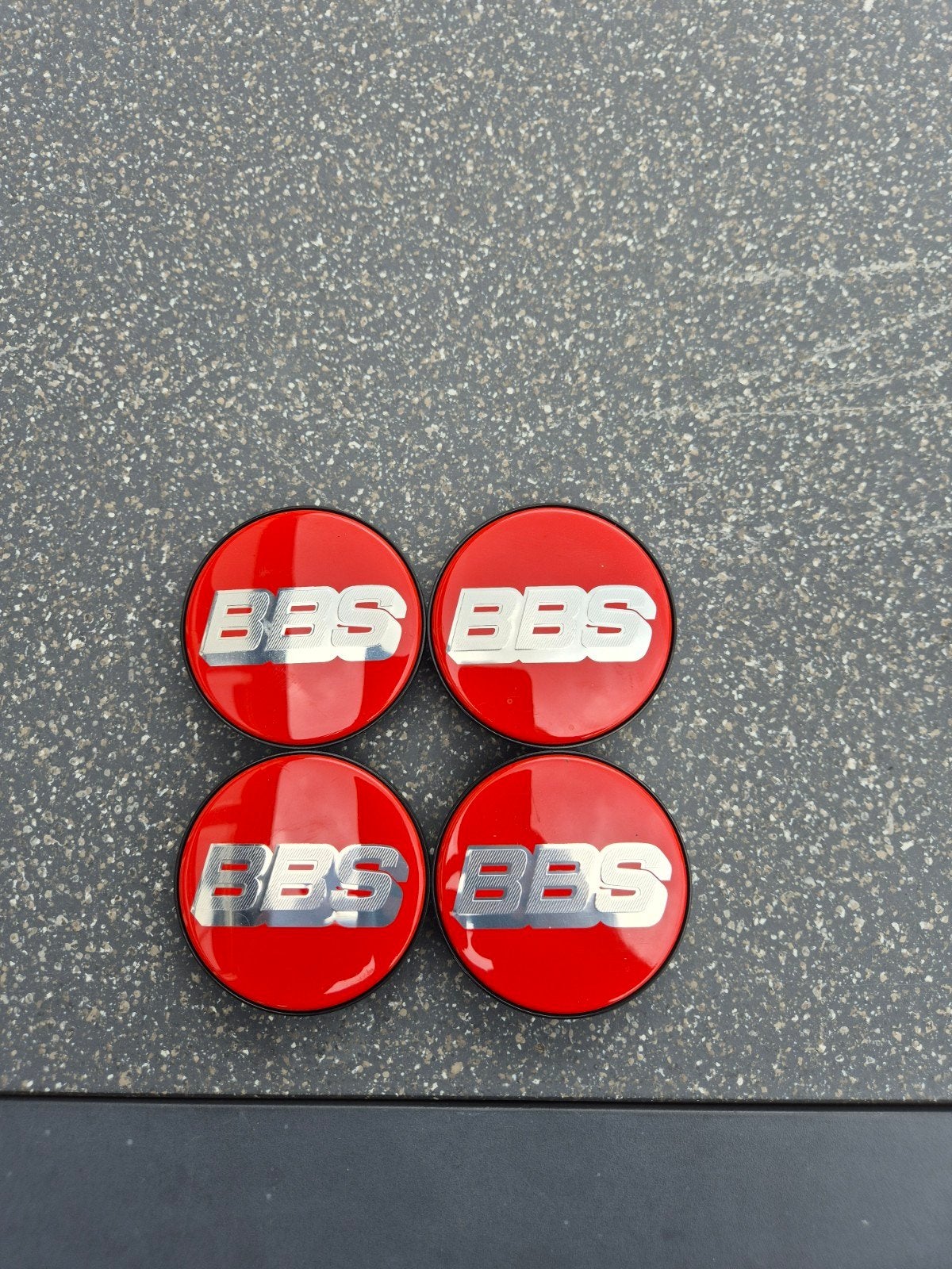 Originele BBS Naafkappen 70mm Nürburgring Editie Rood/Zilver, Ophalen of Verzenden, Gebruikt