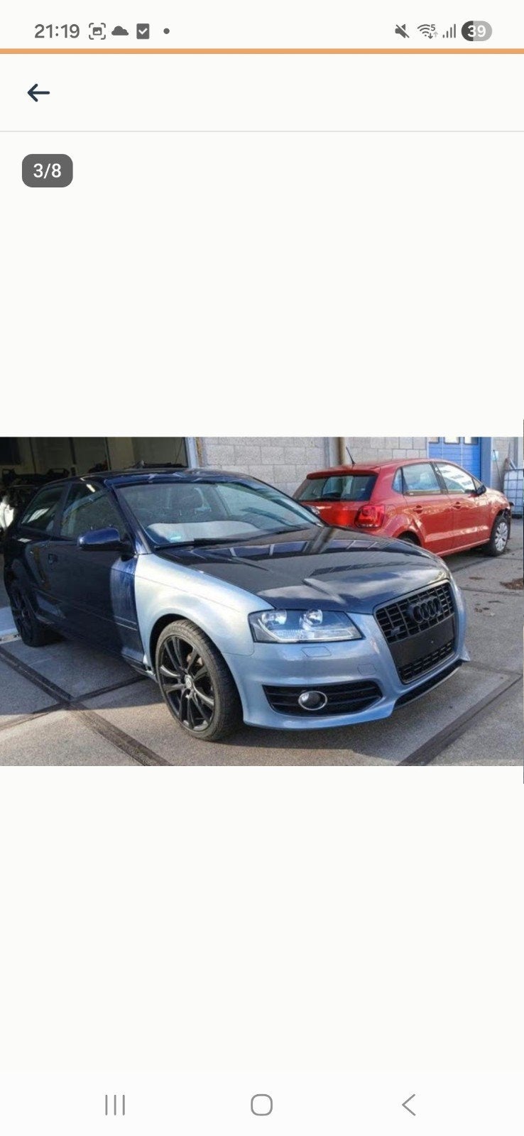 Diverse onderdelen Audi A3 8P 3drs bj 2007, Ophalen, Gebruikt, Audi, Bumper