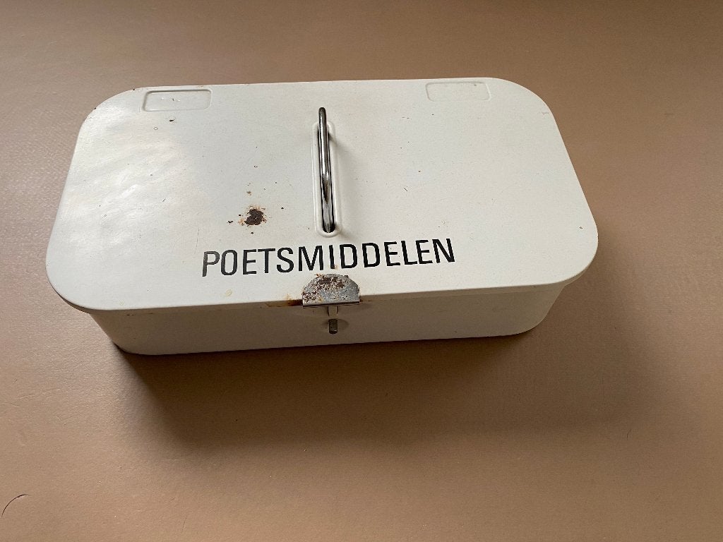 Vintage brabantia Poetsmiddelen opbergdoos, Verzamelen, Ophalen of Verzenden, Huis en Inrichting