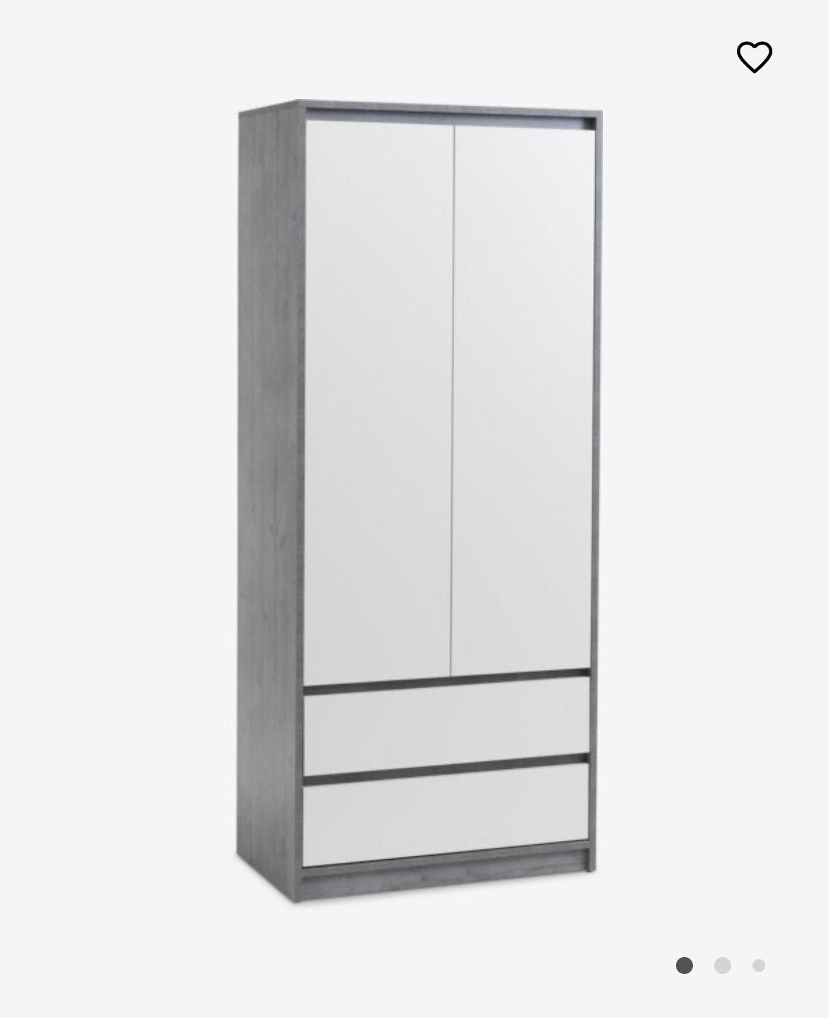 Kledingkast Billund (Jysk) 80x193, Overige materialen, Gebruikt, 50 tot 100 cm, 150 tot 200 cm