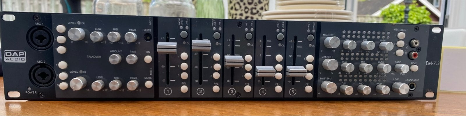 DAP Audio EM-7.1 Audiomixer -, Muziek en Instrumenten, Ophalen, Zo goed als nieuw, 5 tot 10 kanalen, Microfooningang