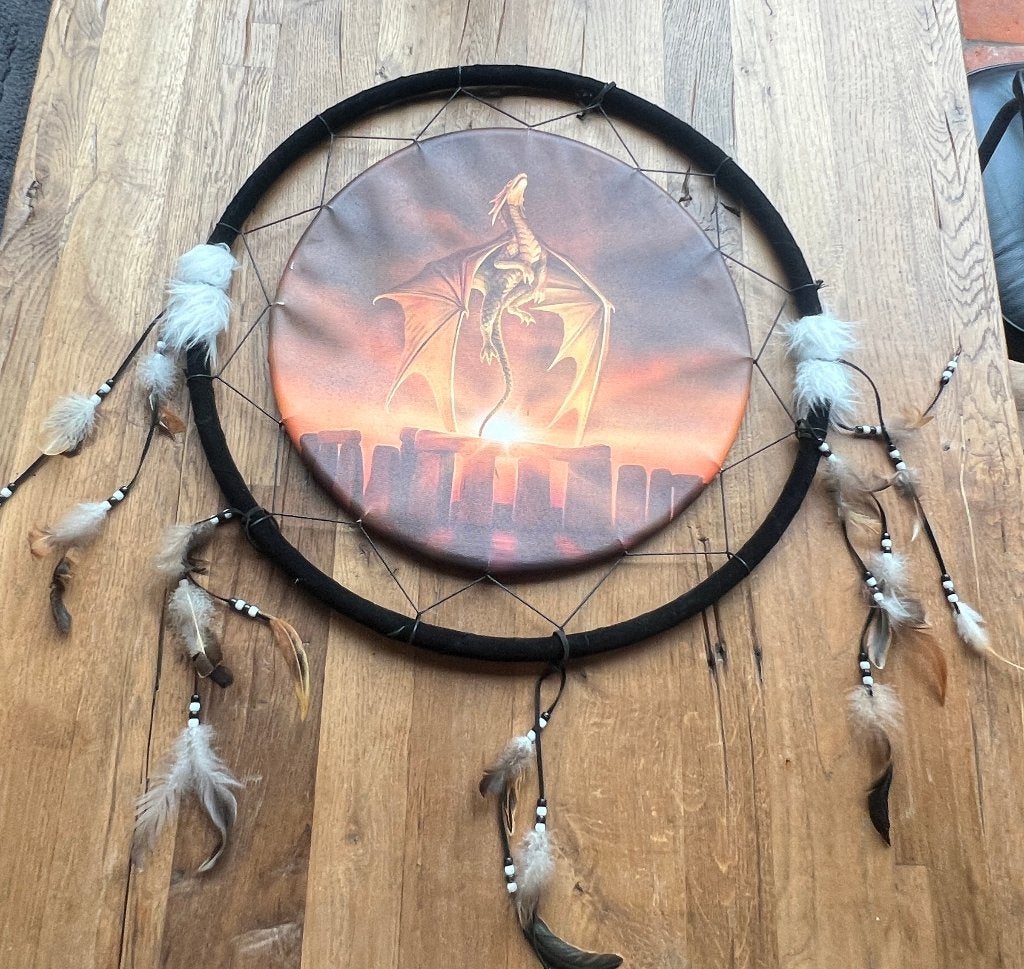 Dromenvanger met draak – Ø 61 cm, Huis en Inrichting, 60 cm, Decoratieobject, Ophalen of Verzenden, Zo goed als nieuw