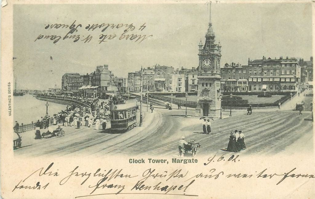379-003-013 Margate Clock Tower, Ophalen of Verzenden, Voor 1920, Engeland
