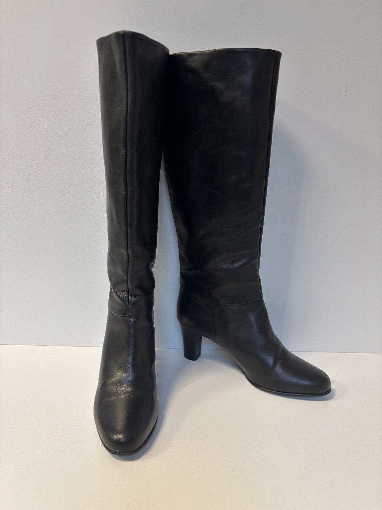 LK BENNETT zwart leer laarzen  Maat 38,5, Hoge laarzen, LK Bennett, Zwart, Nieuw