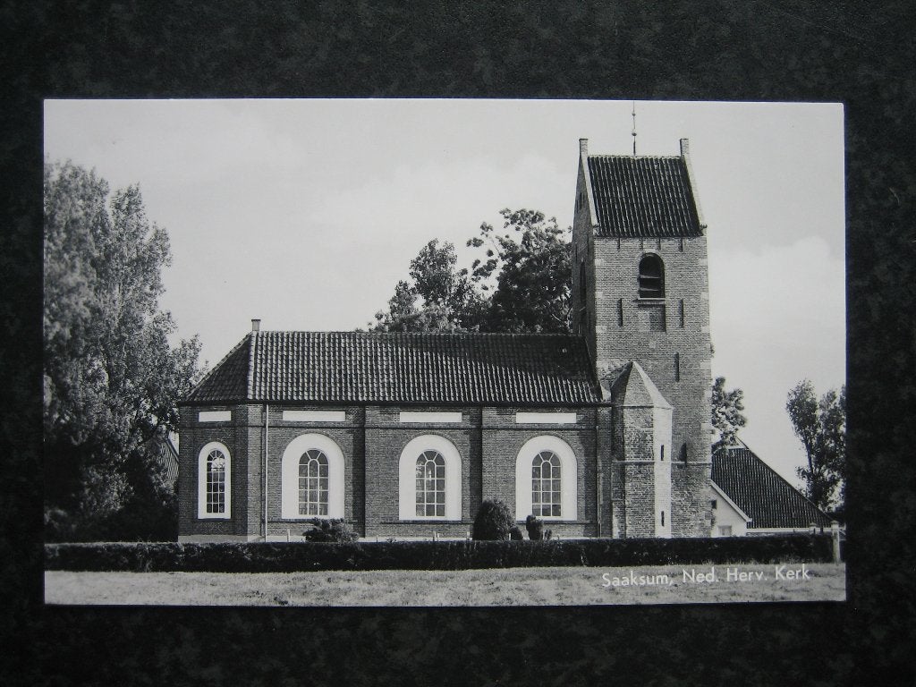 SAAKSUM  N.H. kerk, Verzamelen, Ansichtkaarten | Nederland, Ophalen of Verzenden, 1960 tot 1980, Groningen