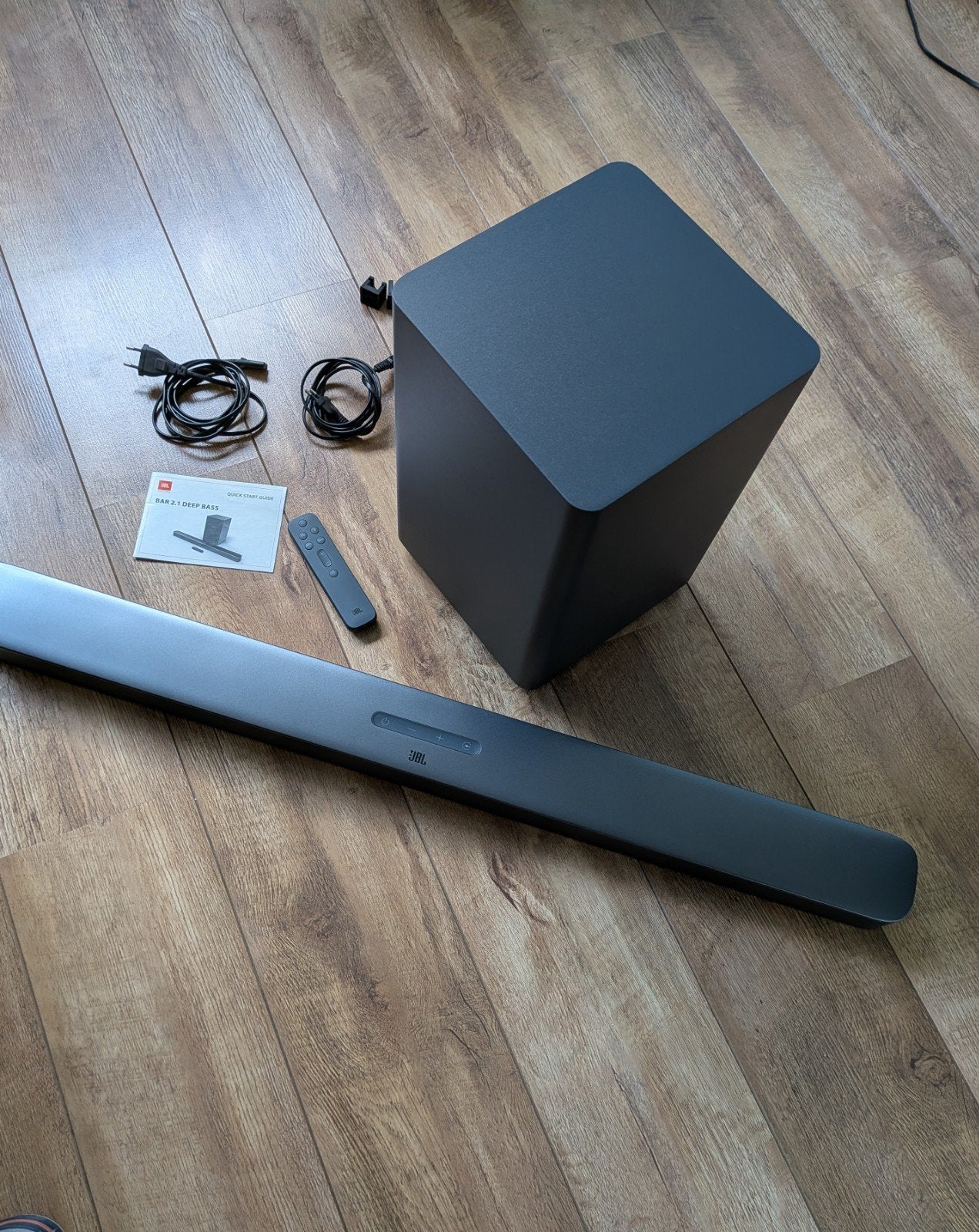 JBL Soundbar 2.1 Deep Bass met externe subwoofer, Ophalen, Bluetooth, Zo goed als nieuw