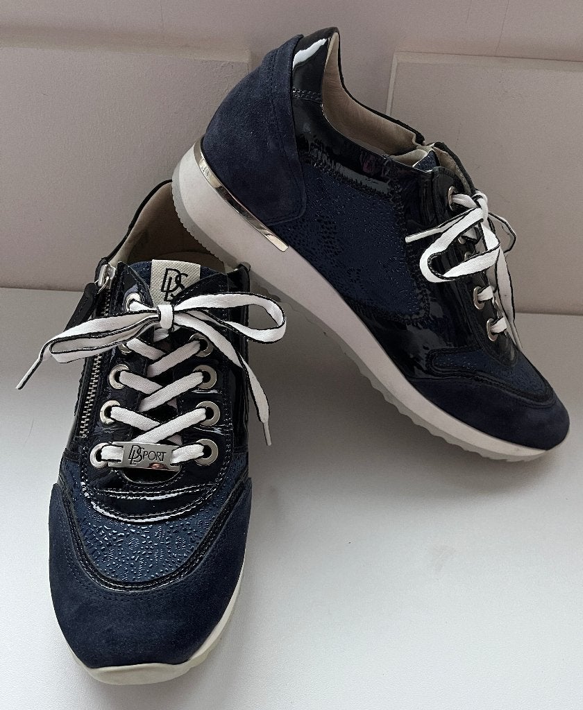 🌻1x gedragen blauwe sneakers van DL SPORT  Dlsport 41, DLSport, Verzenden, Blauw, Sneakers of Gympen