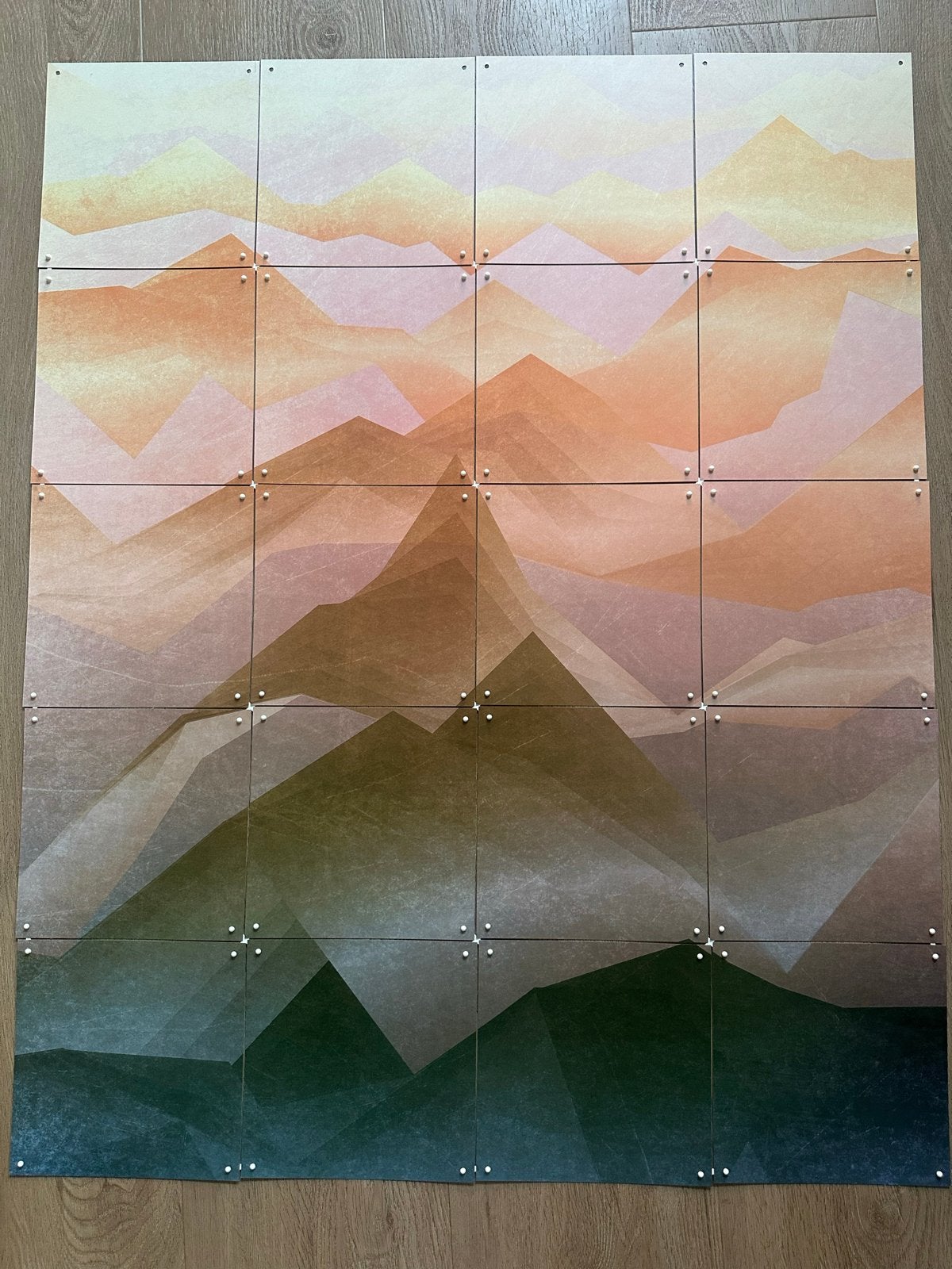 IXXI Wanddecoratie 'Top of the World Sunrise', Meerkleurig, Nieuw, Ophalen of Verzenden, Wandbord of Wandpaneel