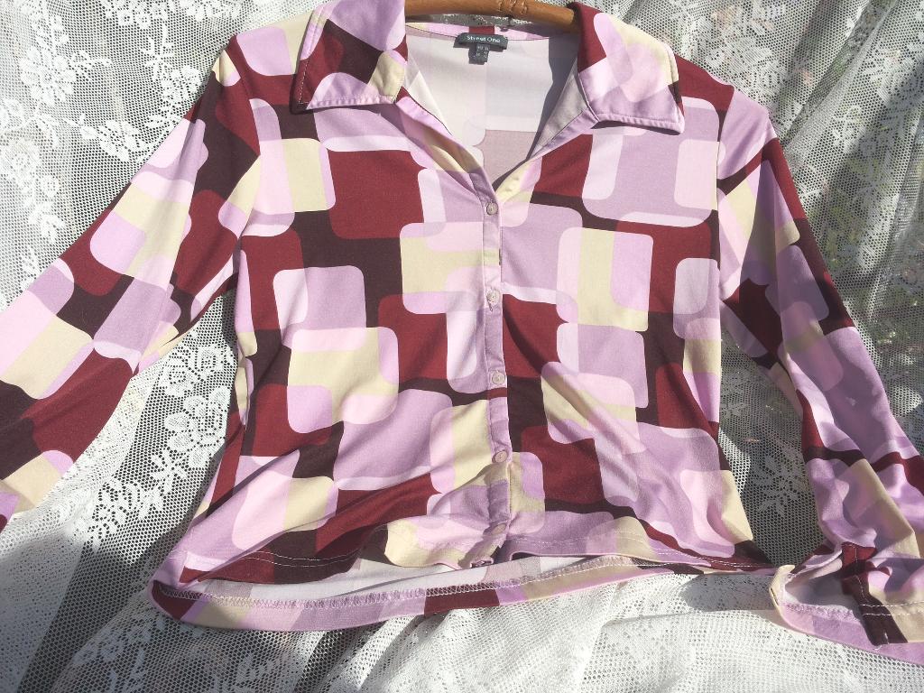 Vintage bloesje retro stijl. In superleuk gestyleerd design., Maat 38/40 (M), Street One, Ophalen of Verzenden, Roze