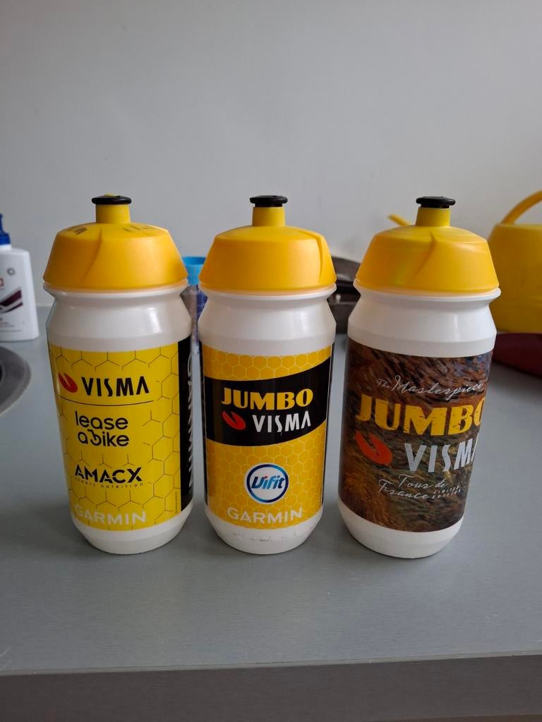 3 maal Jumbo Visma LaB bidons, Ophalen of Verzenden