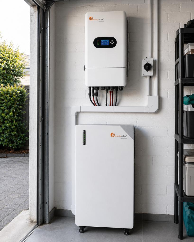 Thuisbatterij 16kWh met Felicity 5kW 1 fase met noodstroom, Ophalen, Nieuw, Curieweg 7, 3208 KJ Spijkenisse, Europe@felicitysolar.com