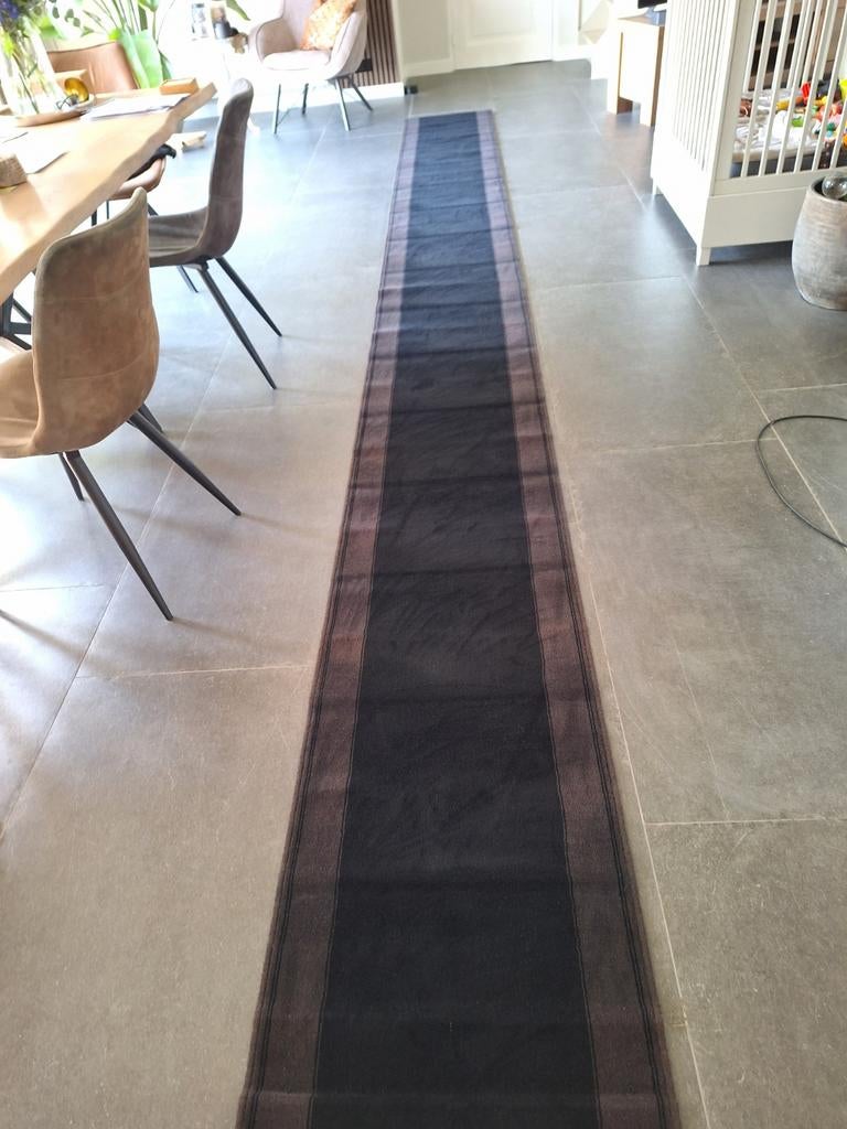Mooie Louis de poorter wollen traploper, Zwart, Ophalen of Verzenden, Zo goed als nieuw, Minder dan 10 m²