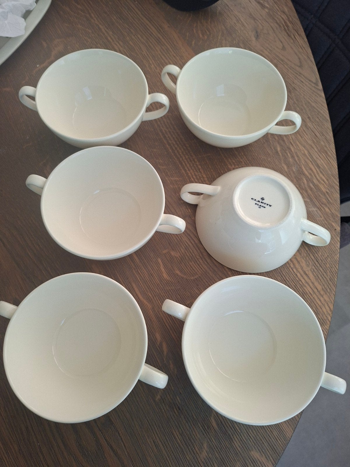Clarity Plain Soepkommen - Set van 6, Huis en Inrichting, Keuken | Servies, Zo goed als nieuw, Kom(men), Keramiek, Ophalen of Verzenden