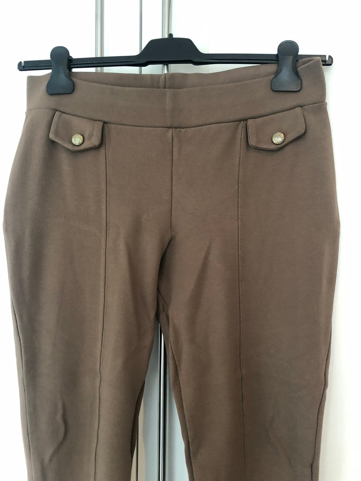 Als Nieuw Zara broek legging camel bruin 42 xl, Bruin, Verzenden, Maat 42/44 (L), Zo goed als nieuw
