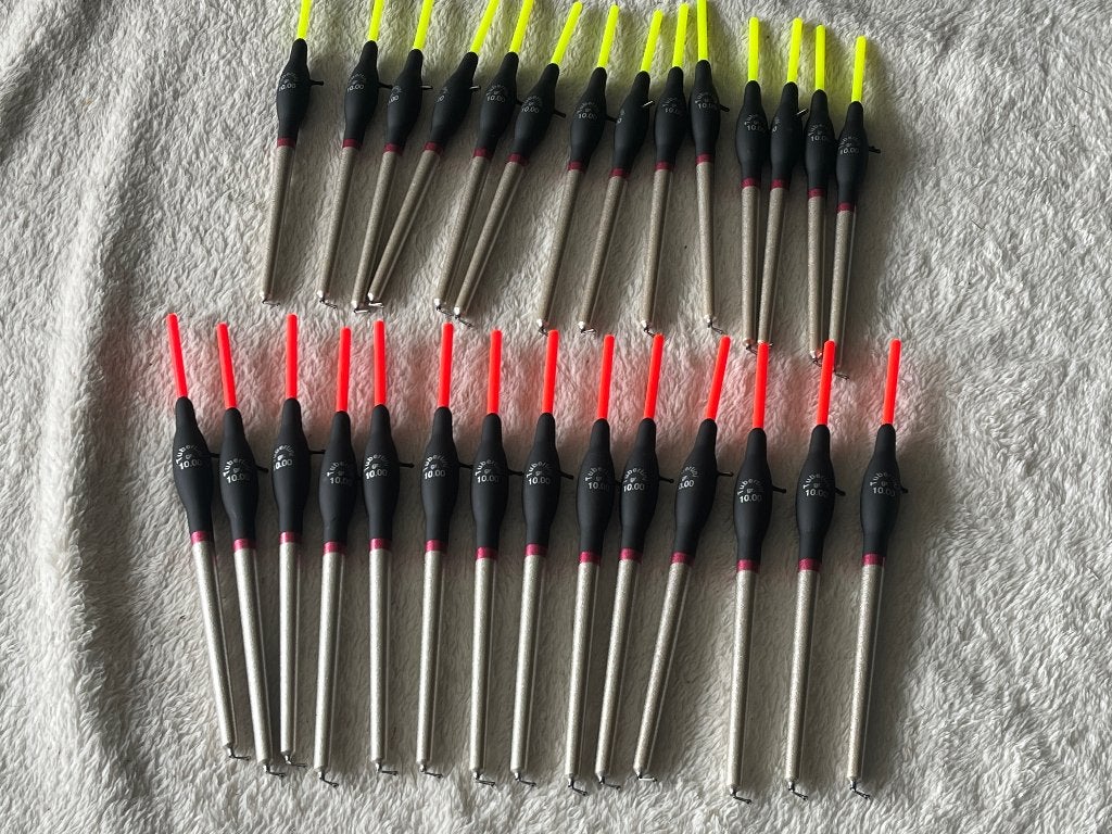 adv 905 / NIEUW set 28 dobbers TUBERTINI 10 gr, Watersport en Boten, Ophalen of Verzenden, Nieuw, Dobber of Lood