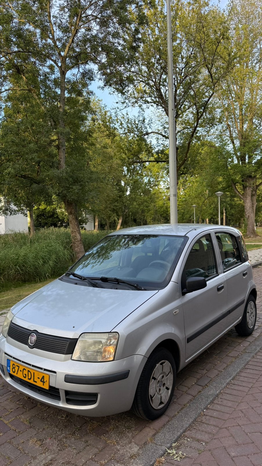 Fiat Panda 1.1 2008 Grijs, Auto's, Fiat, Voorwielaandrijving, 54 pk, Origineel Nederlands, Handgeschakeld