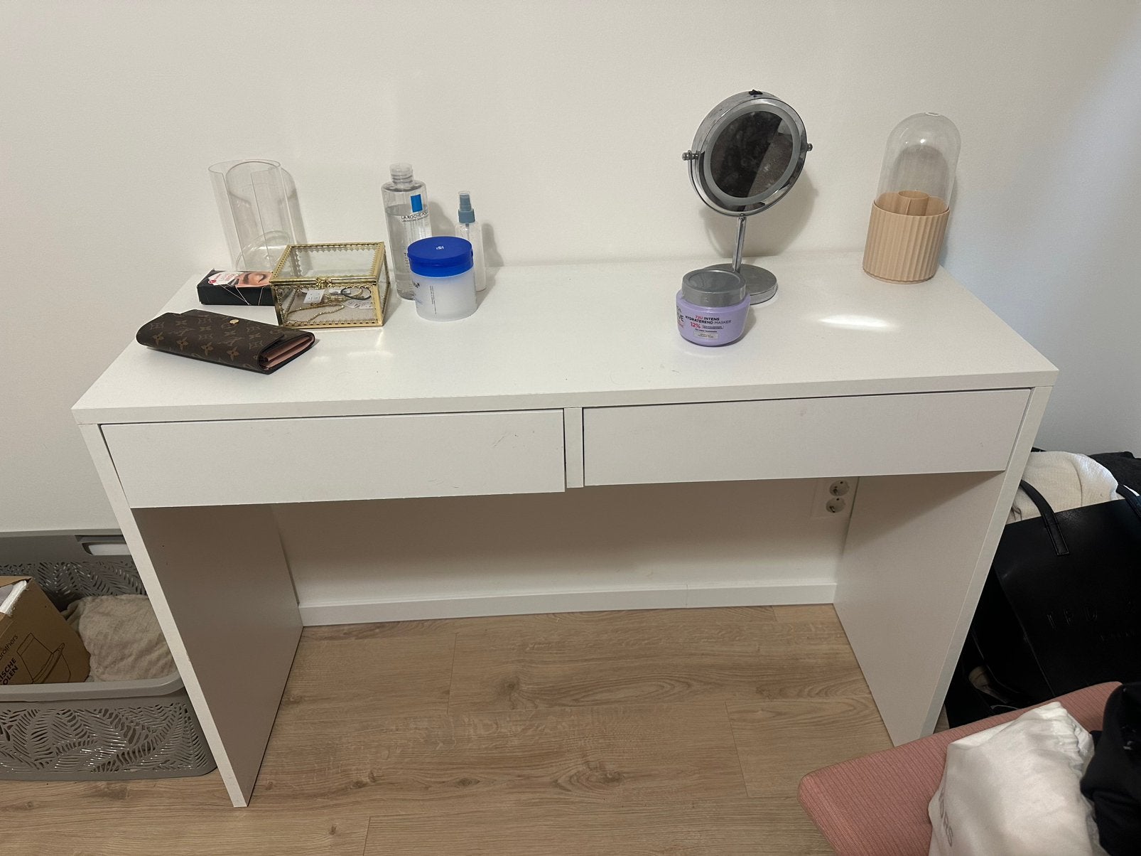 Toilettafel/bureau, Ophalen, Zo goed als nieuw, 25 tot 50 cm, Rechthoekig